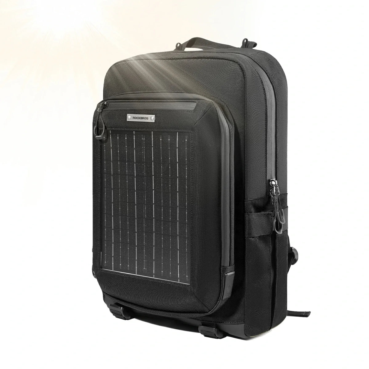 ROCKBROS Solarrygsæk Solar Rygsæk 20L med Fleksibelt Aftageligt 10V 14W