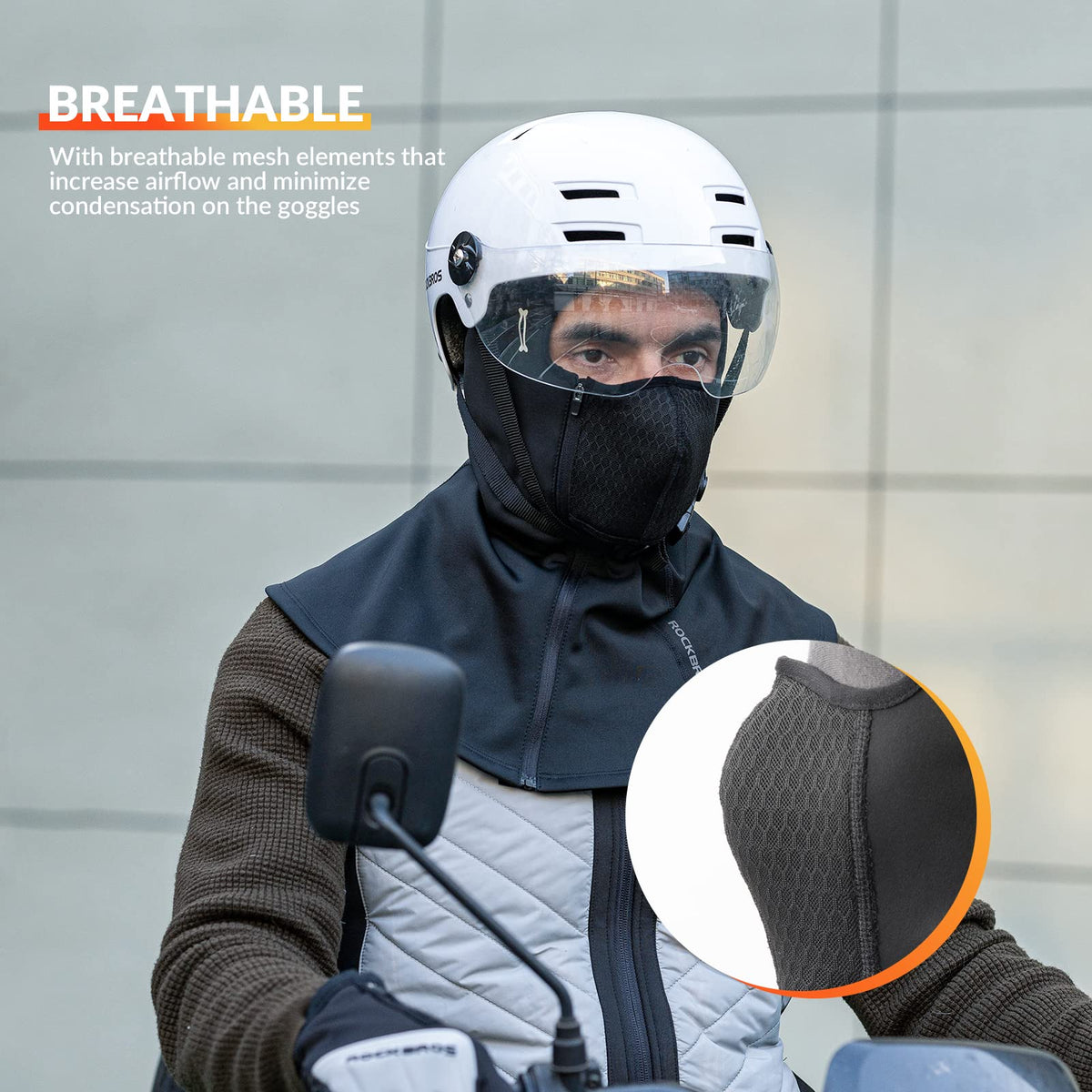 ROCKBROS Stormhætte Vinter Balaclava 54-63cm