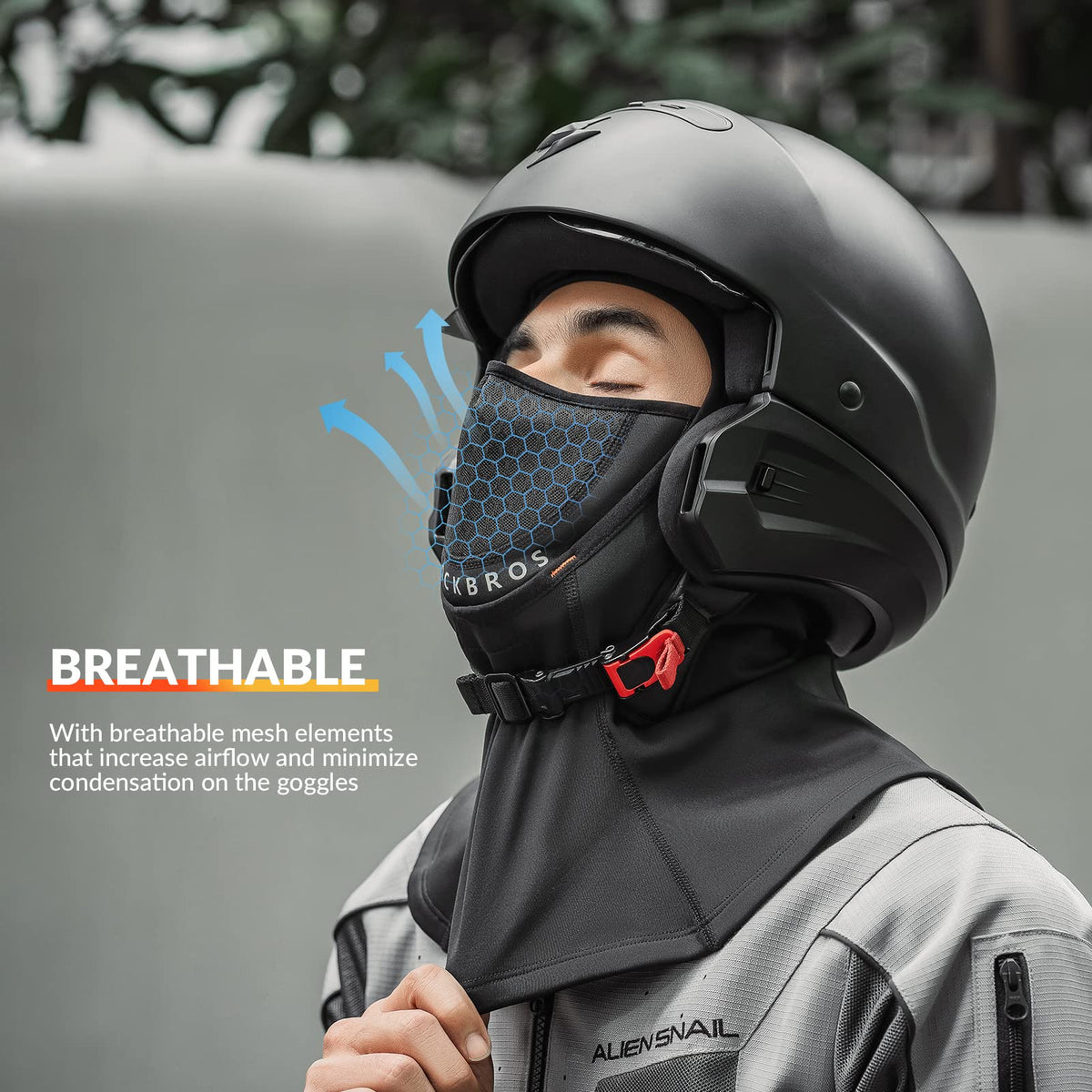 ROCKBROS Stormhætte Vinter Balaclava 54-63cm