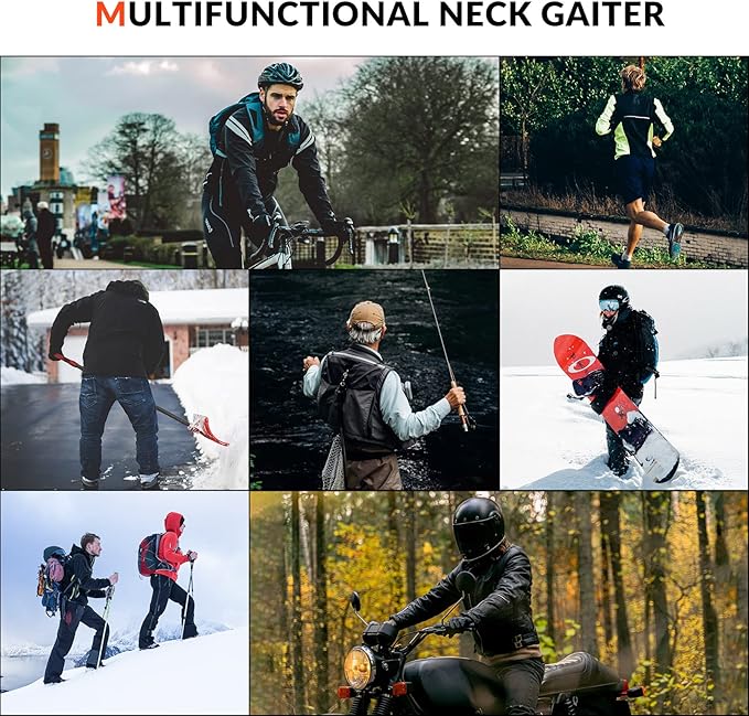 ROCKBROS Vinterluftmasker Vinter Skimaske & Multifunktionssjal