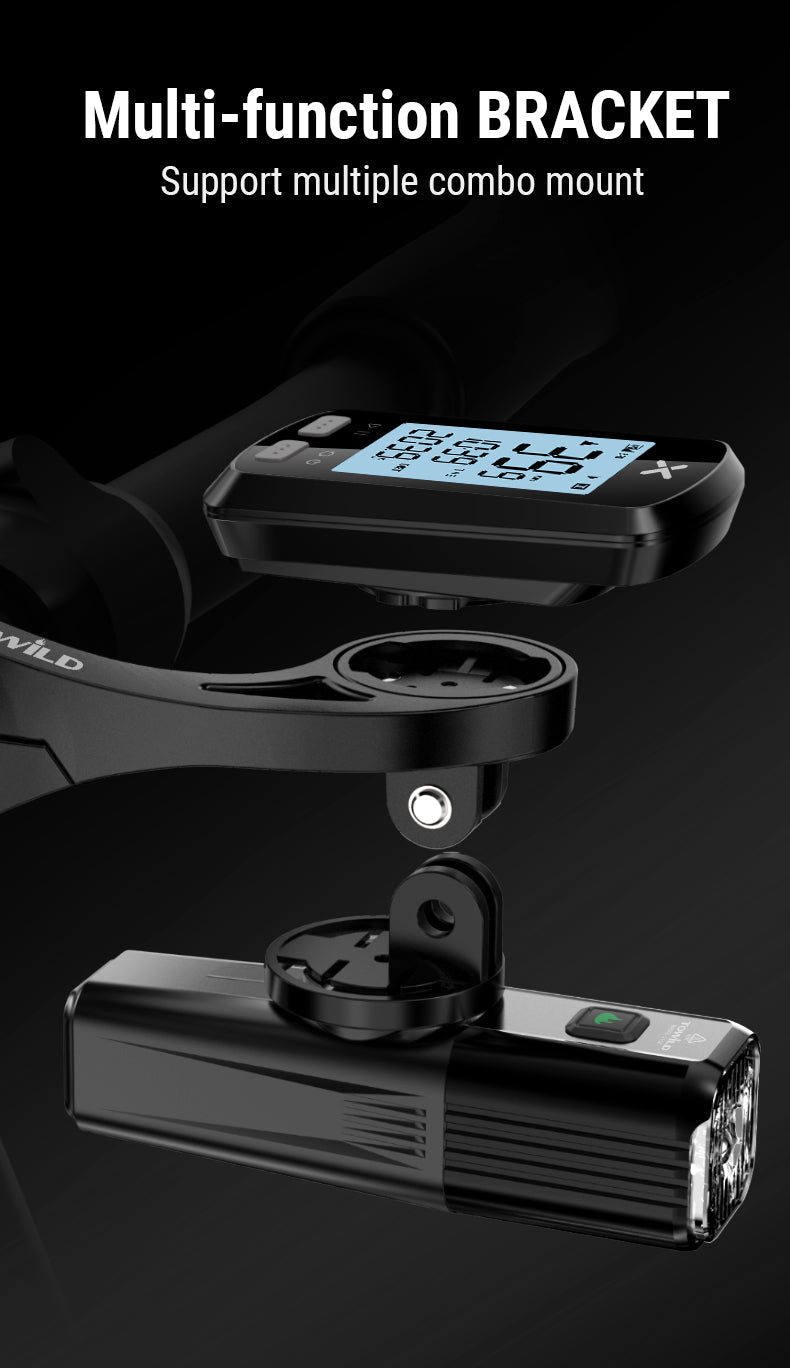 TOWILD AS90 cykelstyr Lommelygtemontering forlængerbeslag til cykelcomputerlys og GoPro GARMIN XOSS iGPSport