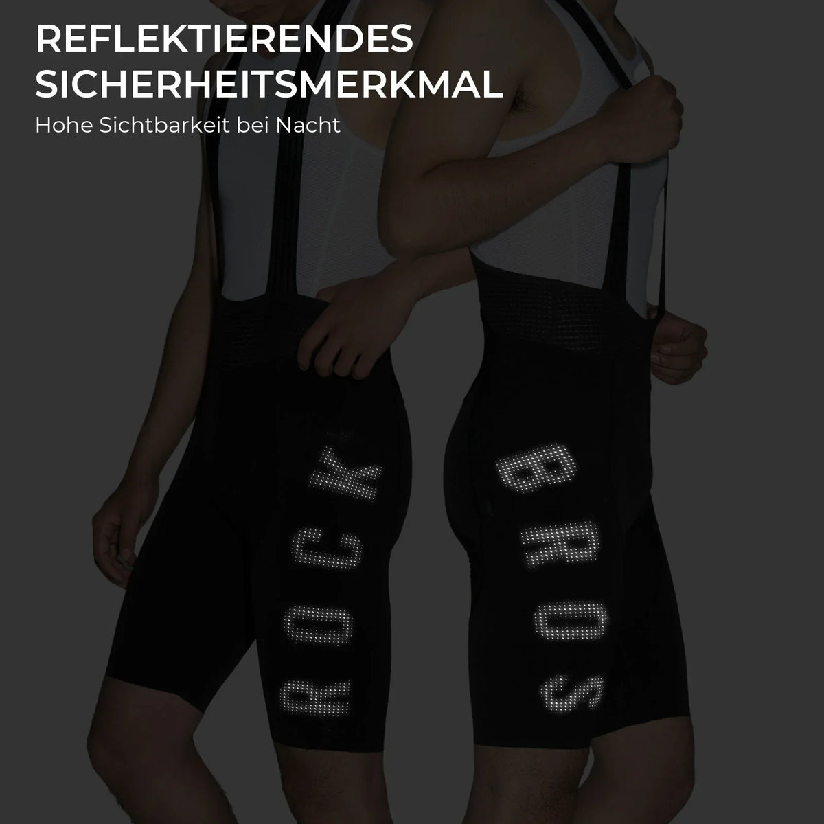 ROCKBROS Trägerhose cykel herre med elastisk 4D ergonomisk sædepude