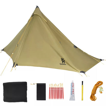 Qunature Trekking Telt 1-mandstelt Ultralet campingtelt Vandtæt 230*180 cm