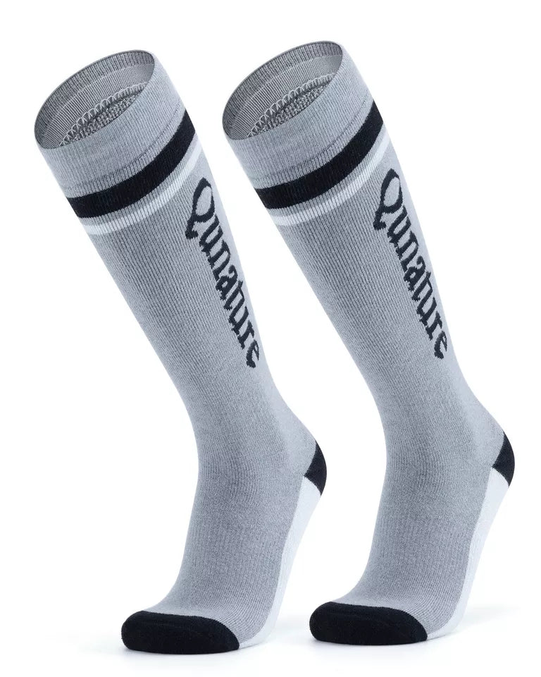 Qunature 1 par skisokker, unisex skisokker til skiløb, snowboarding, vintersport