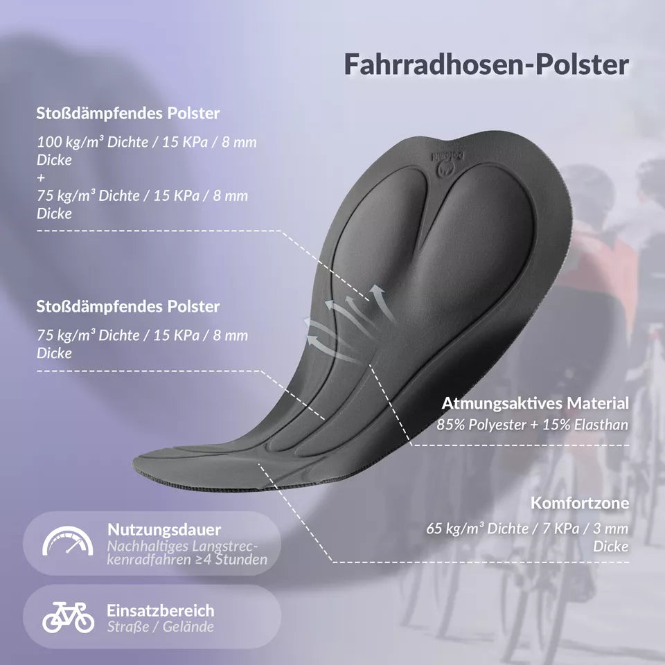 ROCKBROS TVI cykelshorts til kvinder cykelshorts 4D polstrede cykelshorts korte leggings