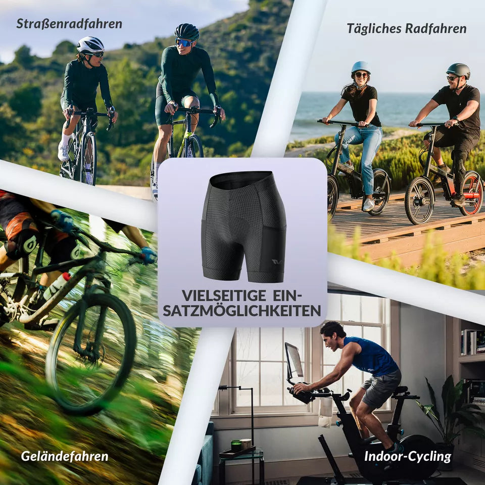 ROCKBROS TVI cykelshorts til kvinder cykelshorts 4D polstrede cykelshorts korte leggings