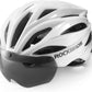 ROCKBROS voksen cykelhjelm med visir Magnetisk aftagelig åndbar justerbar til mænd og kvinder 58-62 cm