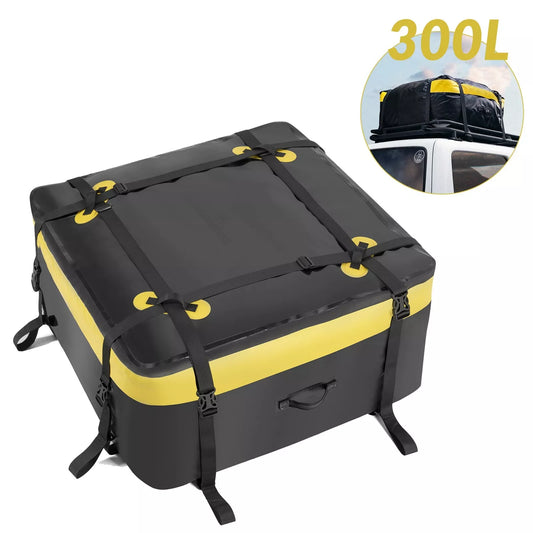 ROCKBROS 300L biltagtaske vandtæt bilbagagetaske tagboks foldbar PVC