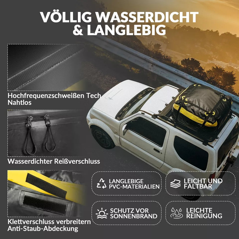 ROCKBROS 300L biltagtaske vandtæt bilbagagetaske tagboks foldbar PVC