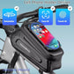 ROCKBROS cykeltaske 1,5L hårdt rammetaske med mobiltelefonholder op til 6,5 tommer