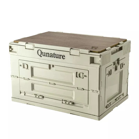 Qunature Camping Box Sammenfoldelig Organizer Camping Box Opbevaringsboks 26/55/60L