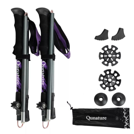 Qunature vandrestave vandrestave 7075 aluminium 130cm