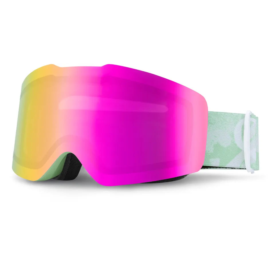 Qunature Rammeløse Skibriller Snowboard Goggles UV400 Anti Fog Goggles Unisex