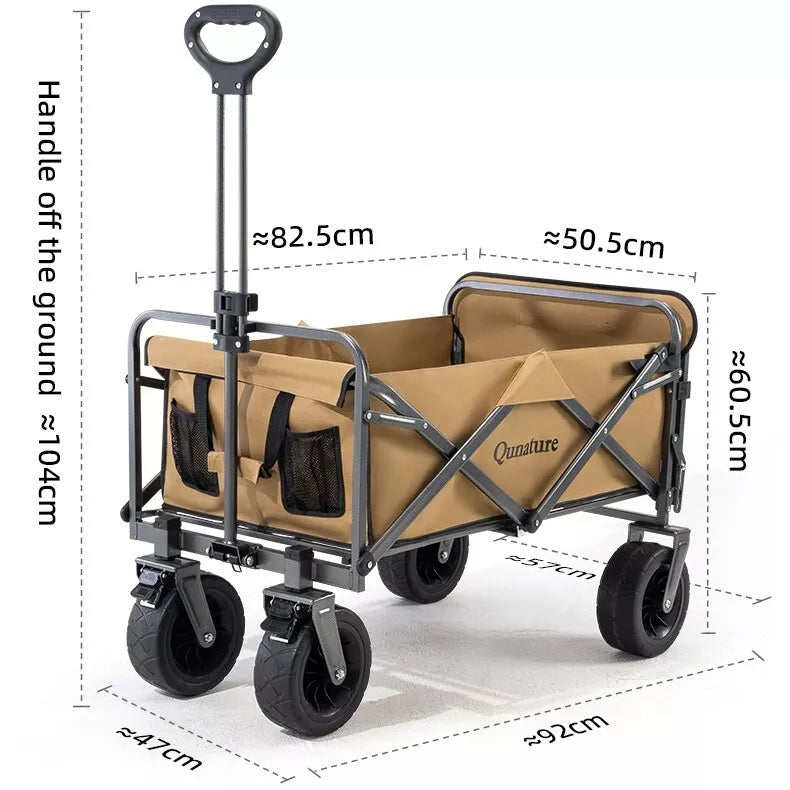 QUANATURE campingvogn håndkærre 180L