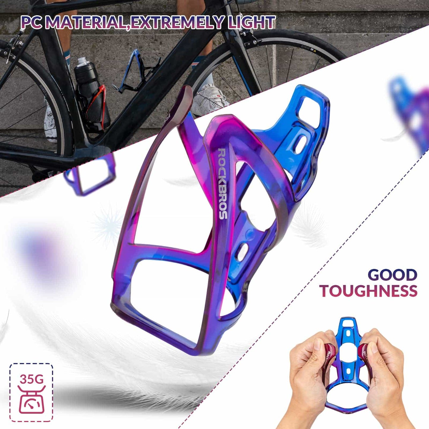35g let PC cykelflaskeholder ROCKBROS