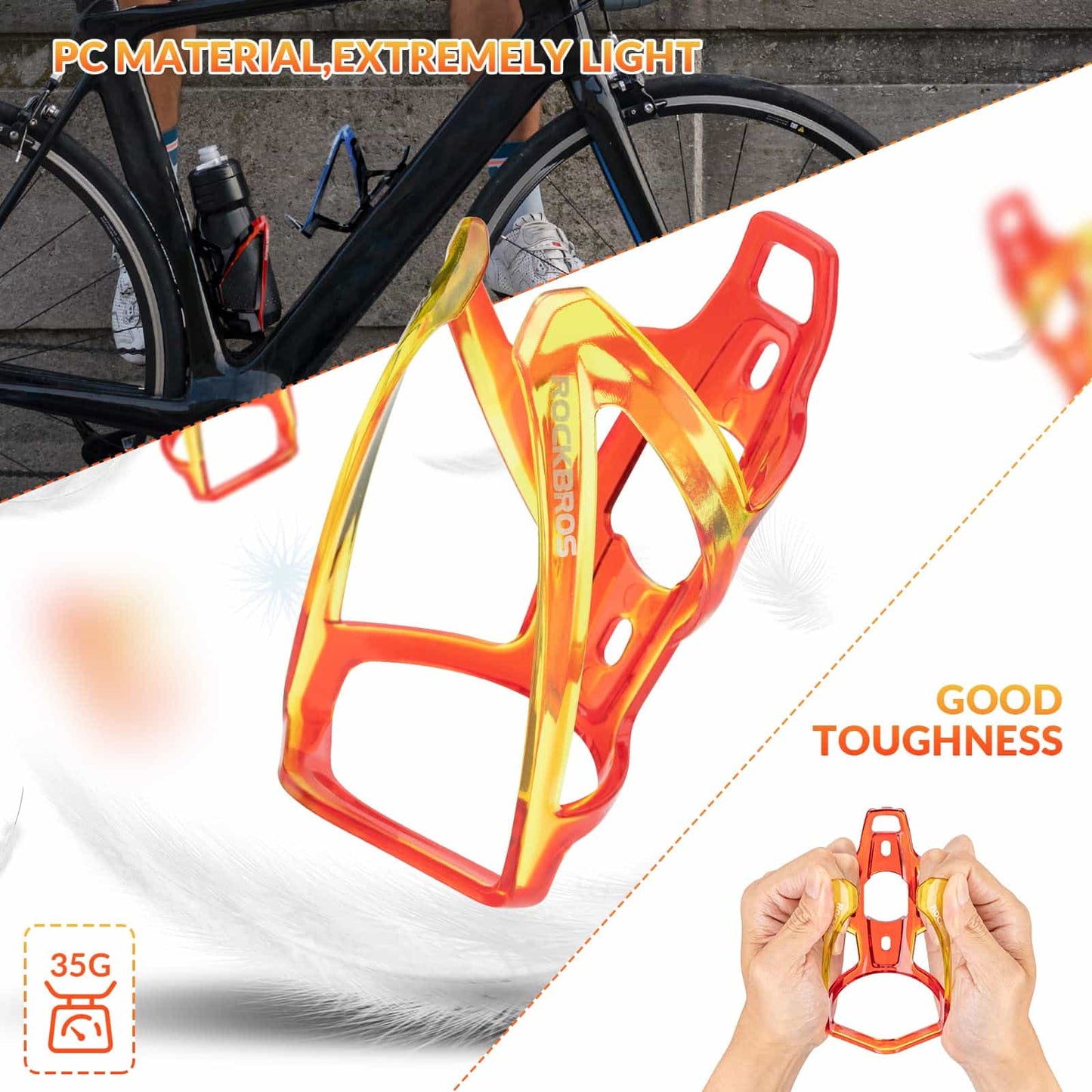 35g let PC cykelflaskeholder ROCKBROS