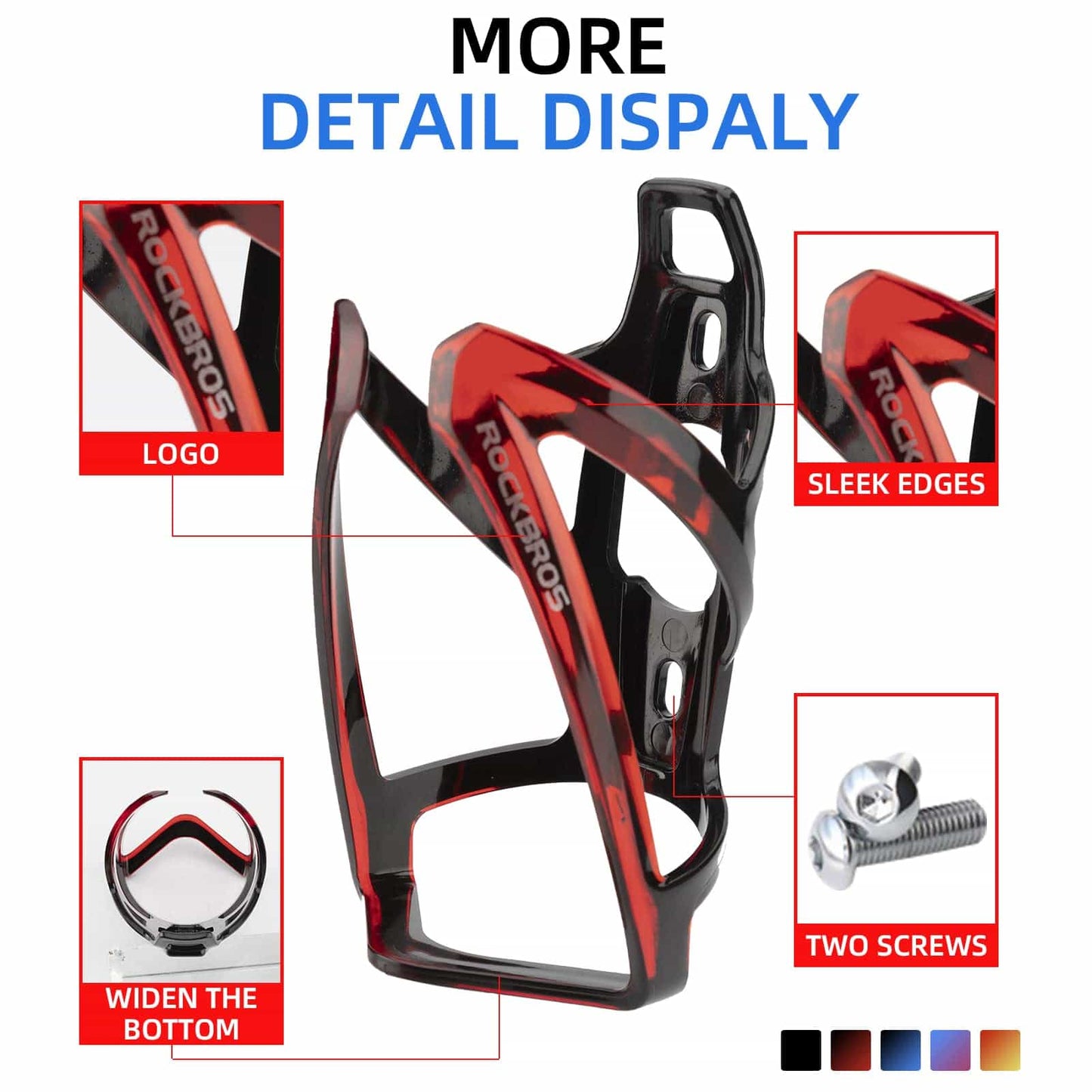 35g let PC cykelflaskeholder ROCKBROS
