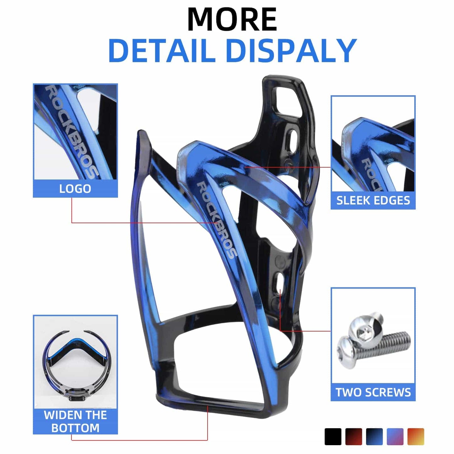 35g let PC cykelflaskeholder ROCKBROS