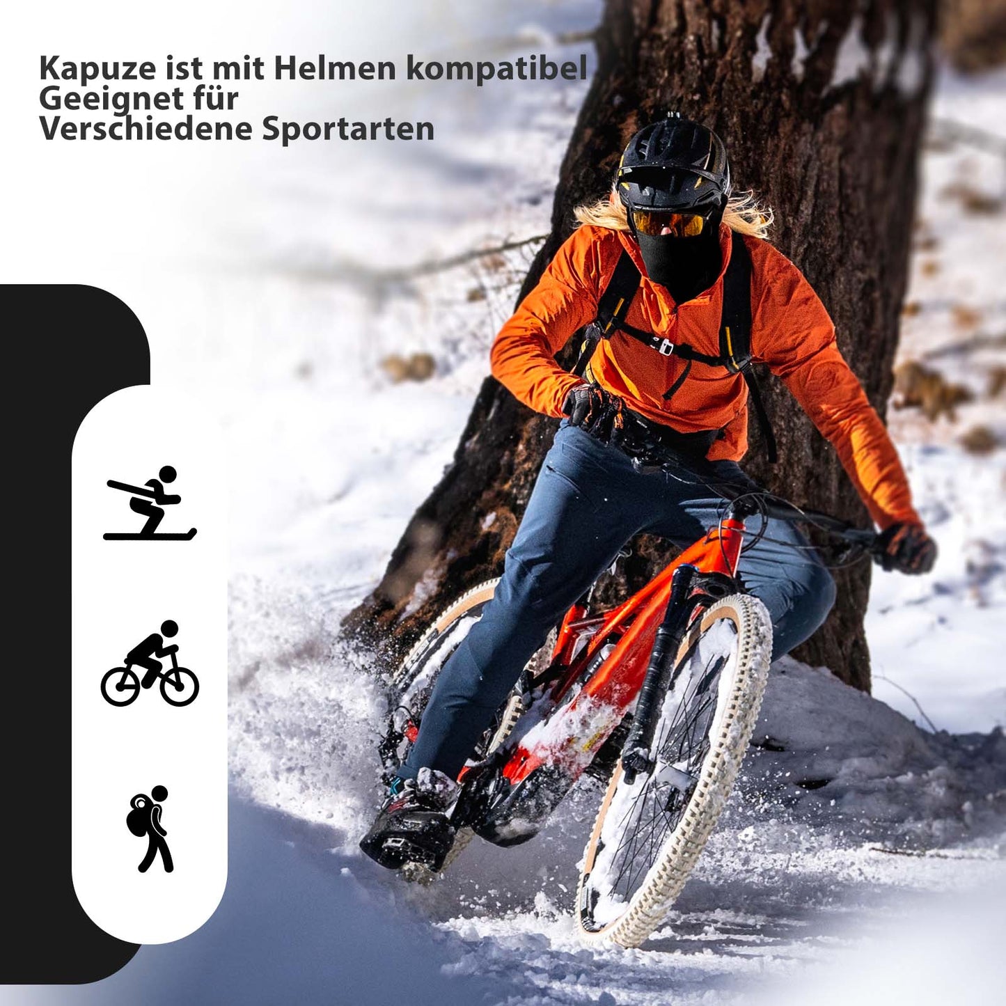 Elefanthue Vinter Skimaske Varm Stormmaske Unisex One Size ROCKBROS