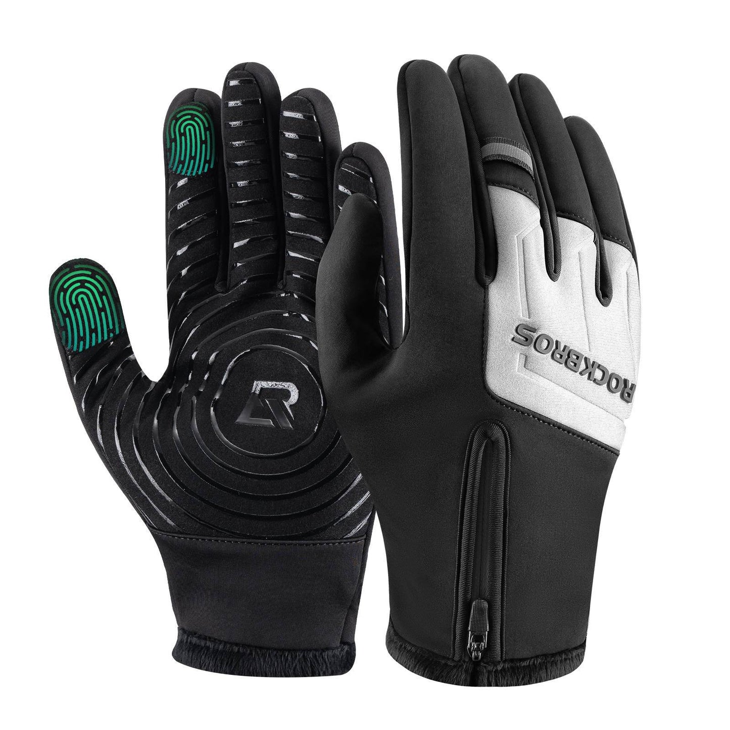 Cykelhandsker med touchscreen, varme vinterhandsker S-XL ROCKBROS