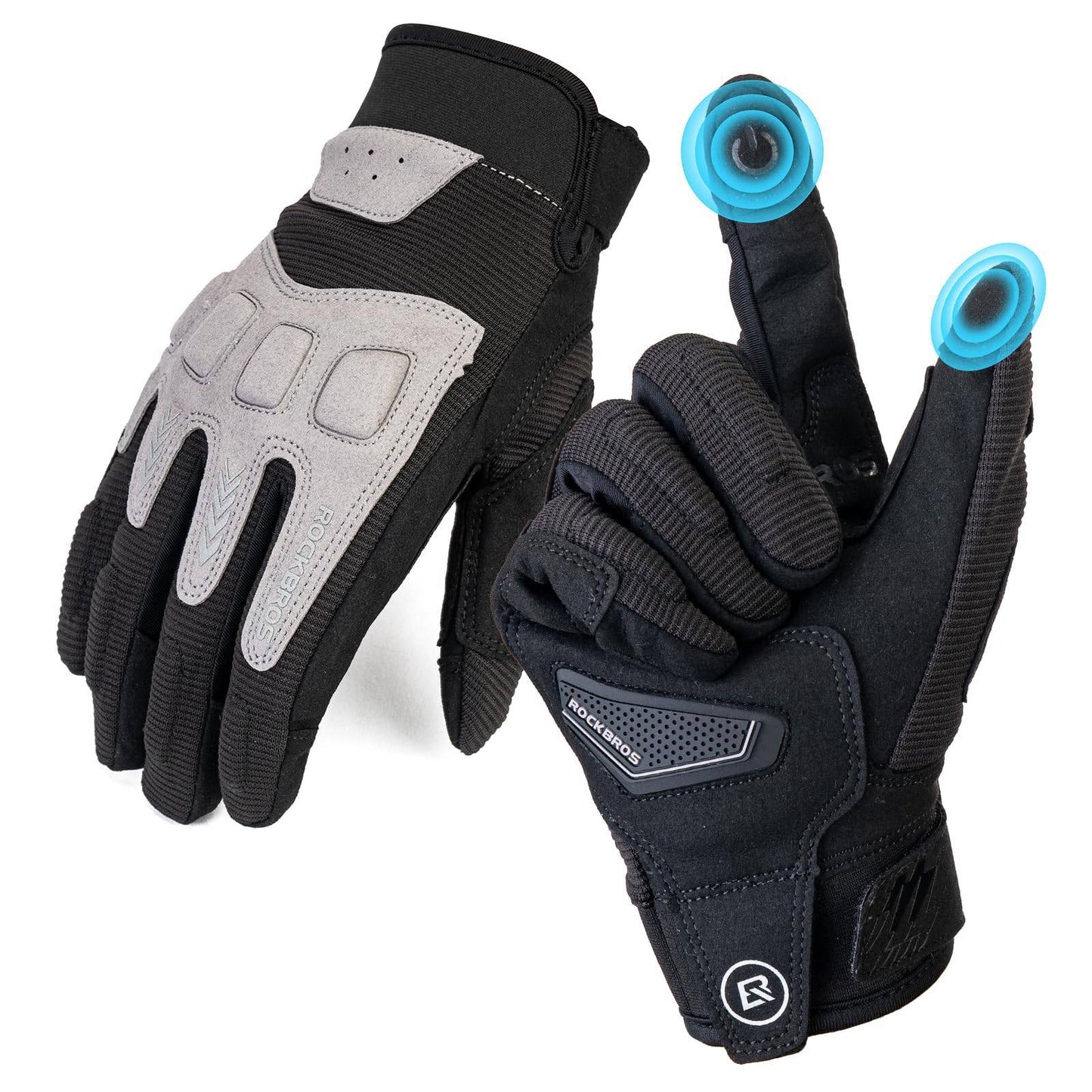 Herre cykelhandsker, vinter/efterår, MTB, stødabsorberende handsker, ROCKBROS