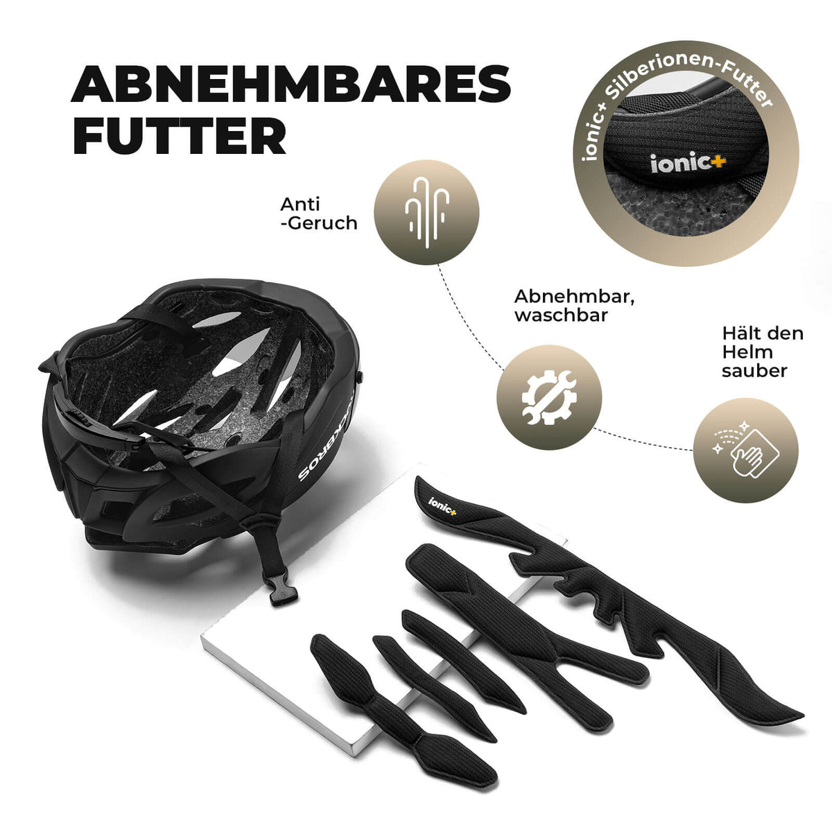 ROCKBROS Cykelhjelm Magnetisk Aftagelig MTB-hjelm med Visor