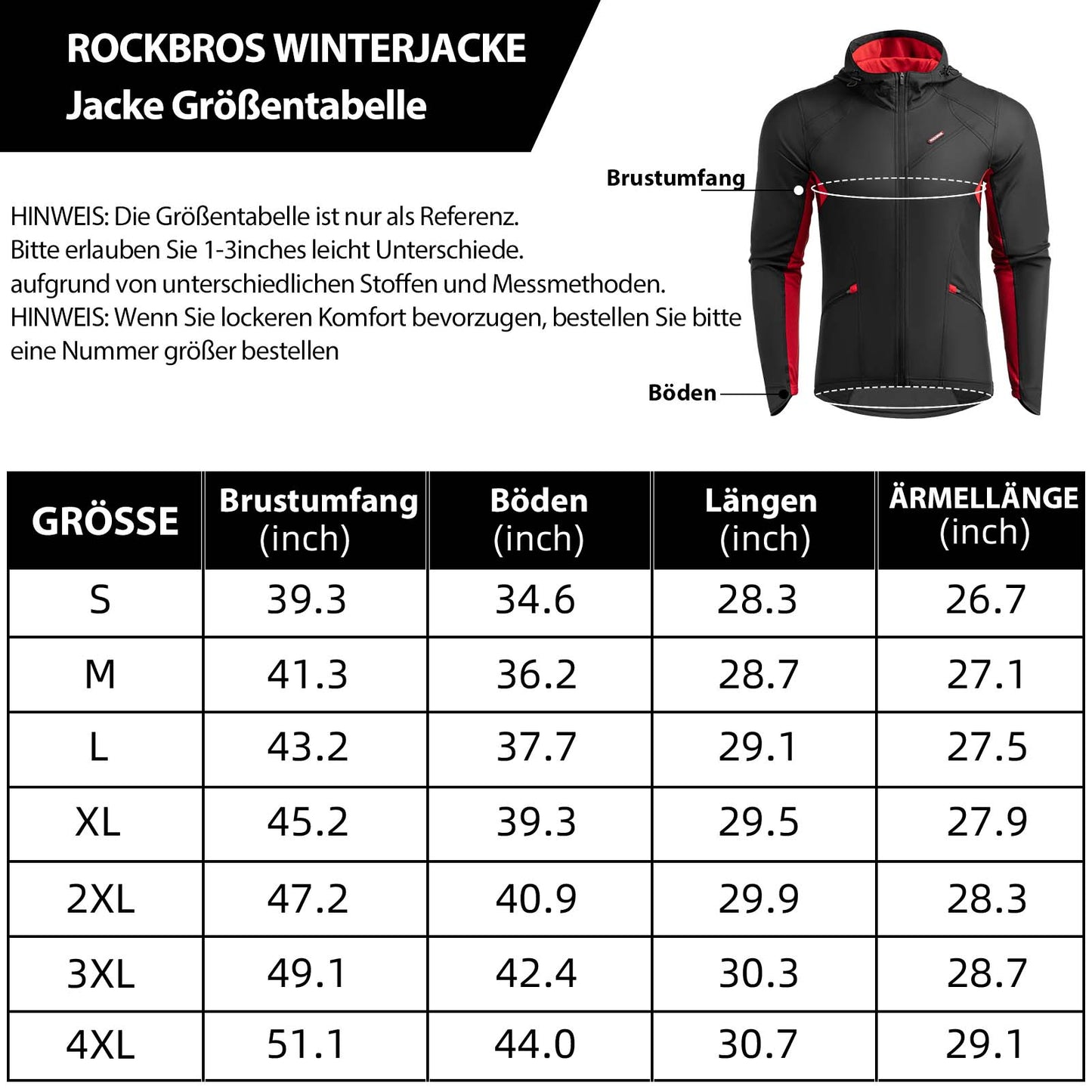 Herre vinter vindtæt softshell cykeljakke, sort, ROCKBROS