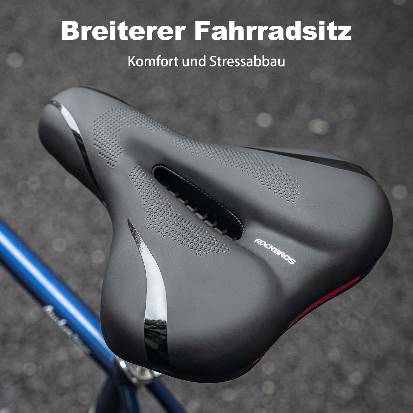 Cykelsadel Memory Foam Åndbar Gel Sadel ROCKBROS