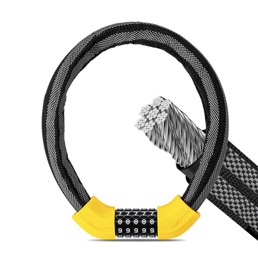 Cykellås kombinationslås 19 mm tyk ROCKBROS