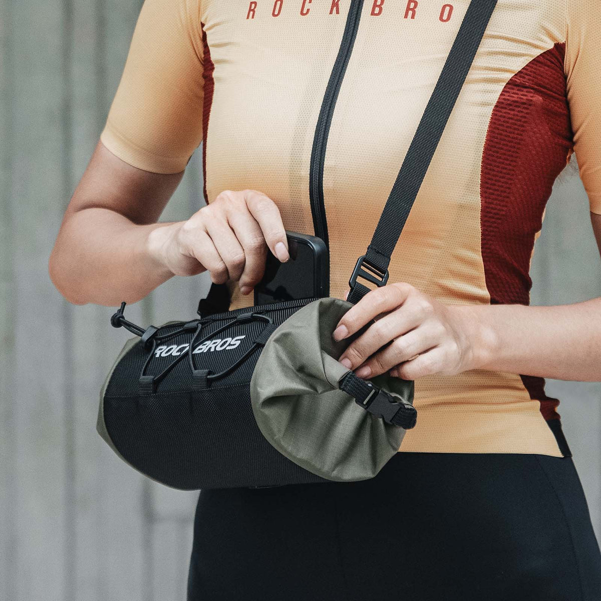 ROCKBROS Cykeltaske Styrtaske Opbevaringstaske med skulderrem