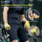 Halvfinger cykelhandsker, skridsikre, elastiske, unisex, gule, størrelser M-XXL, ROCKBROS