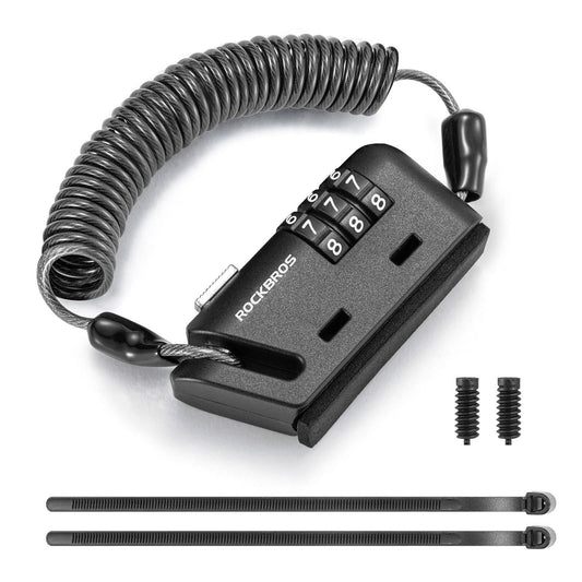 Hjelmlås 150 cm 3-cifret kombinationslås ROCKBROS