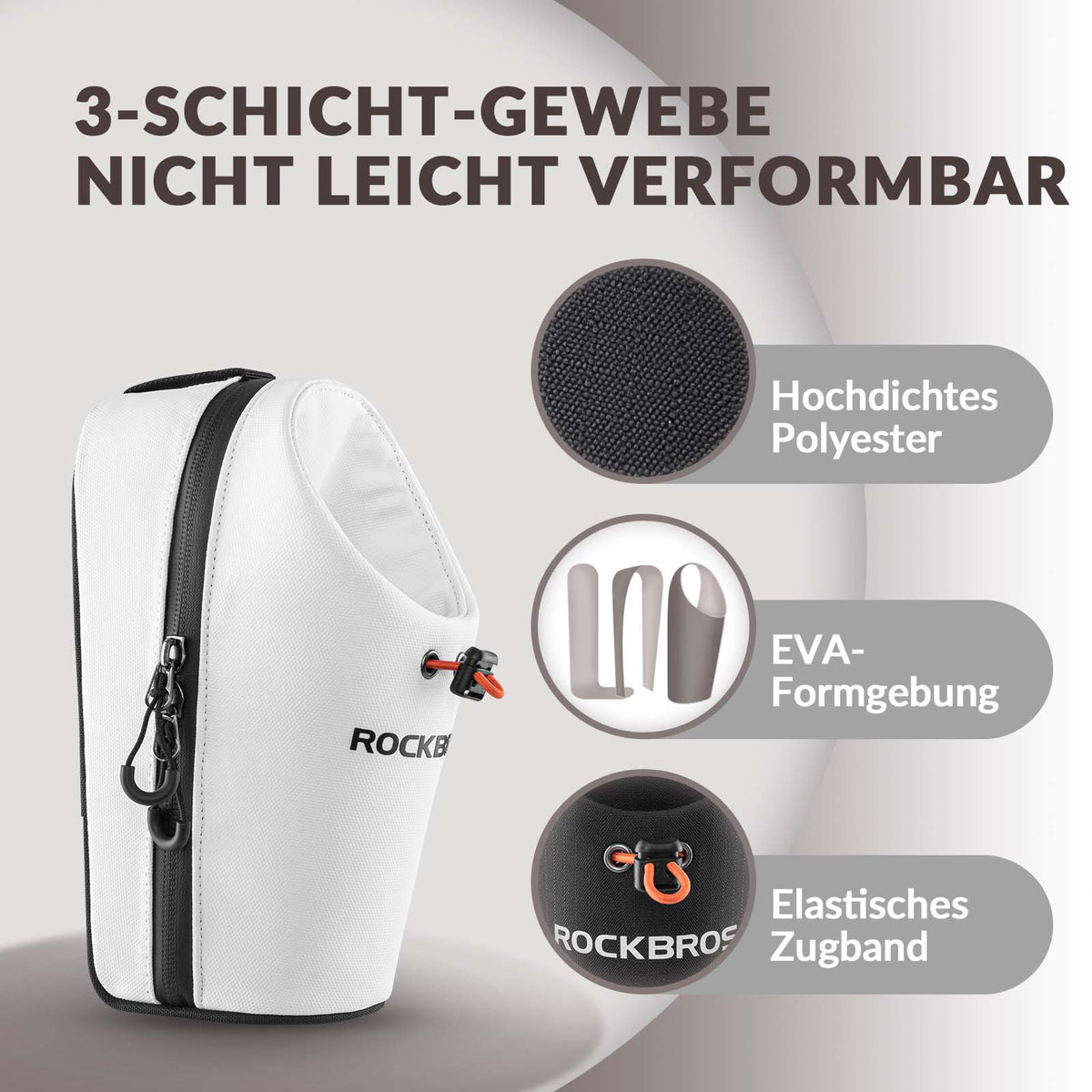 ROCKBROS Styretaske Flasketaske Drikkeflaskeholder Multifunktionelt design