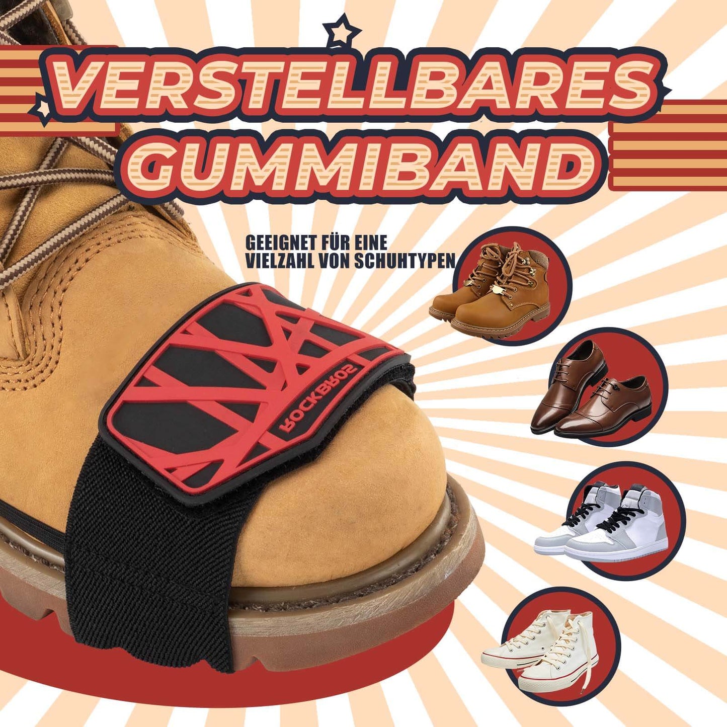 Motorcykel gearskiftebeskytter, skridsikker gearskiftbeskytter, justerbar skobeskytter, motorcykeltilbehør ROCKBROS