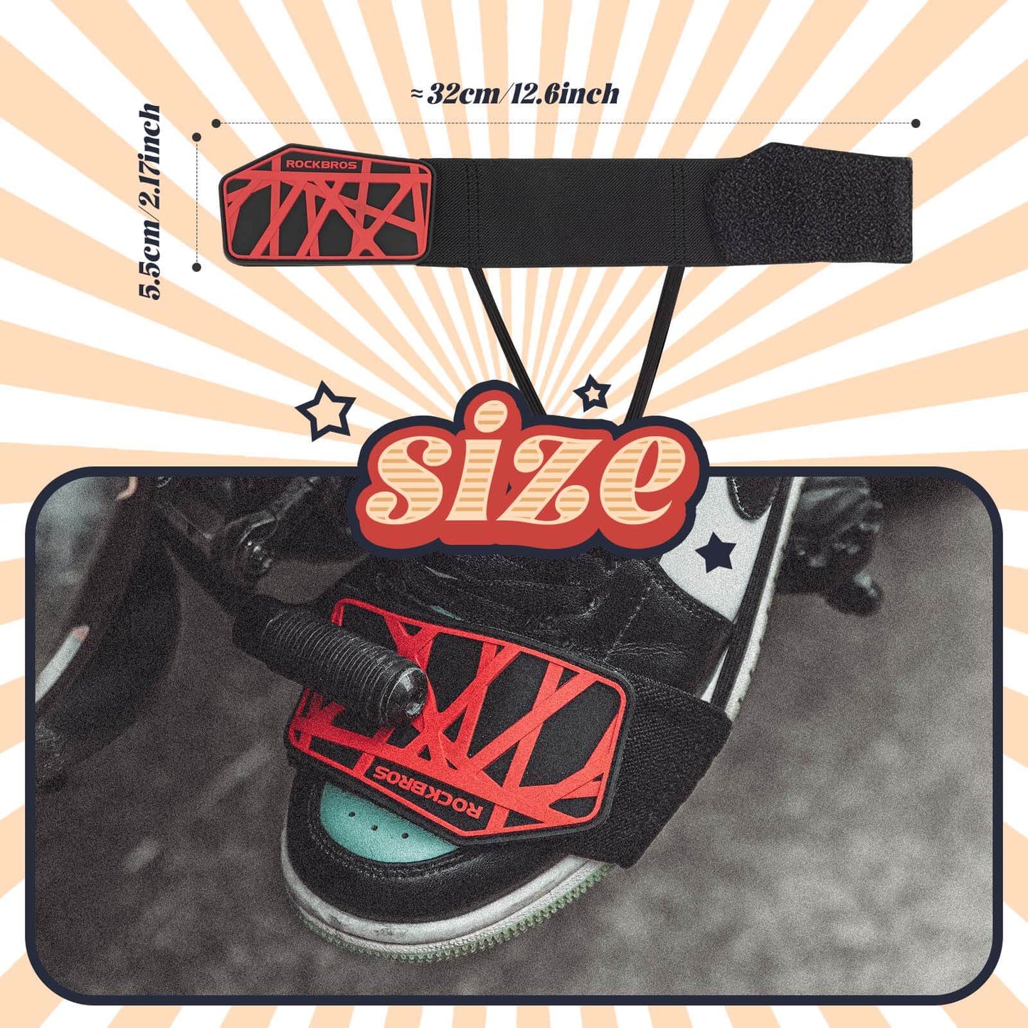 Motorcykel gearskiftebeskytter, skridsikker gearskiftbeskytter, justerbar skobeskytter, motorcykeltilbehør ROCKBROS