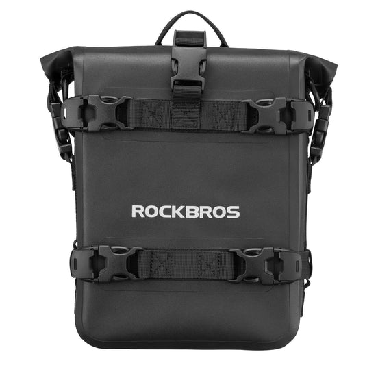 Motorcykel sidetaske, vandtæt, cykeltaske, 5L, sort, ROCKBROS