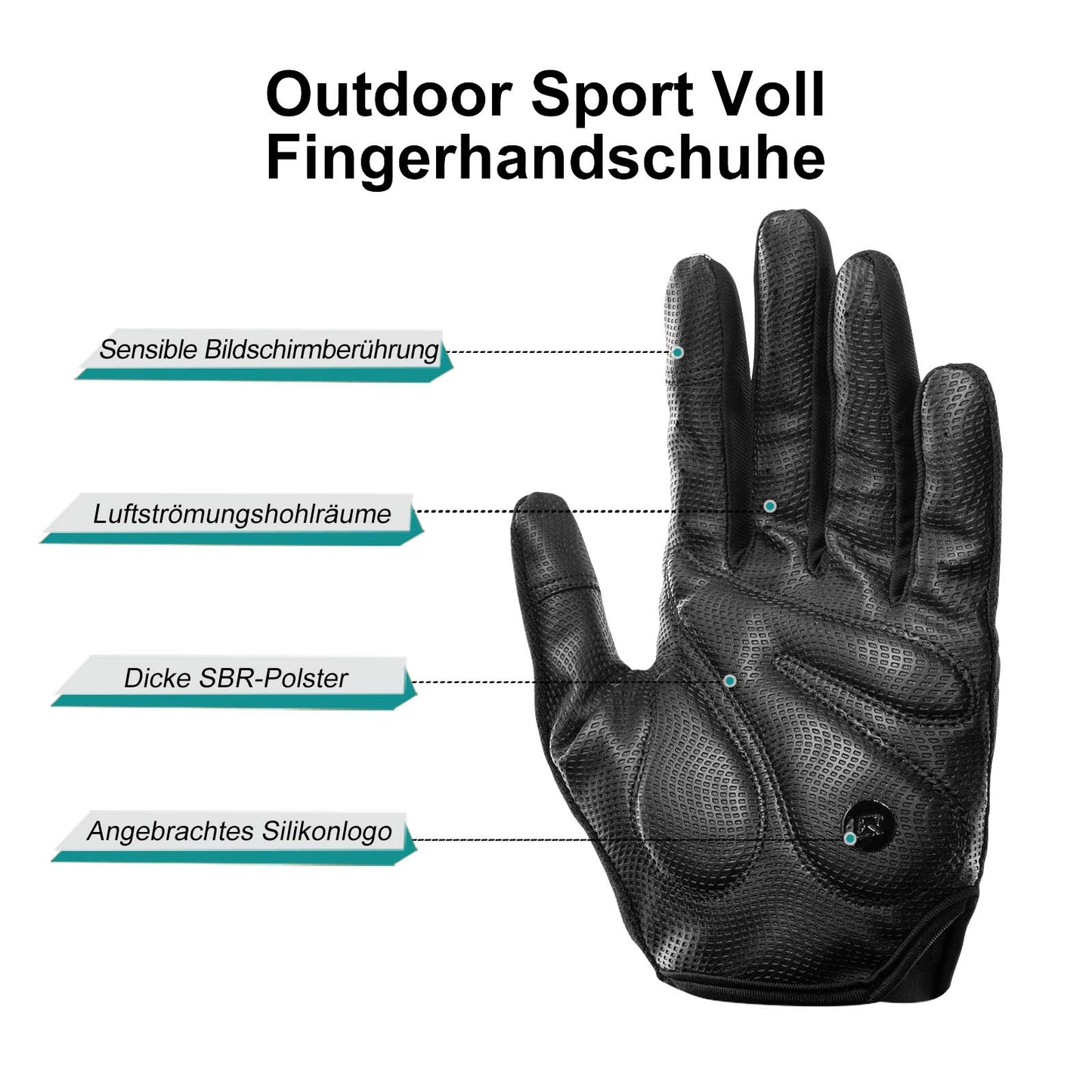 Ridehandsker Full Finger SBR Herre sportshandsker M-XXL ROCKBROS