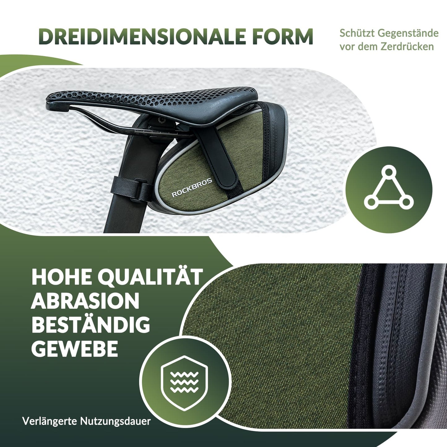 Vandafvisende sadeltasker, værktøjstaske, 2024 ny stil, ROCKBROS