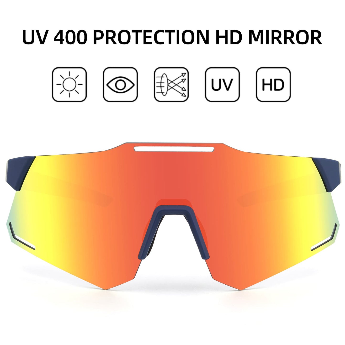 Solbriller med UV400-beskyttelse til kvinder/mænd ROCKBROS