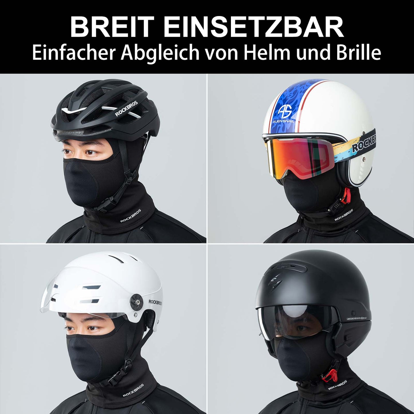 Balaklava balaklava, efterår/vinter skimaske, åndbar ansigtsmaske, ROCKBROS