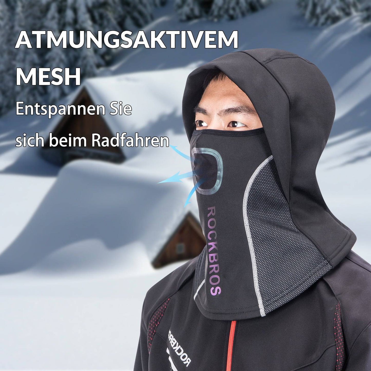 Elefanthue med åndbart mesh til udendørssport, unisex, ROCKBROS
