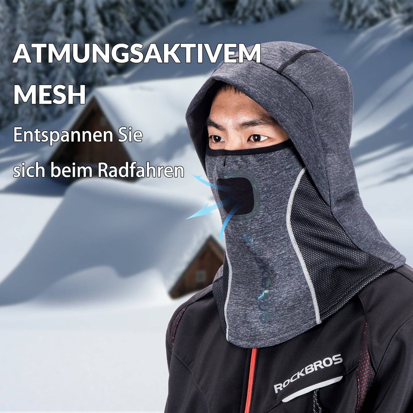 Elefanthue med åndbart mesh til udendørssport, unisex, ROCKBROS