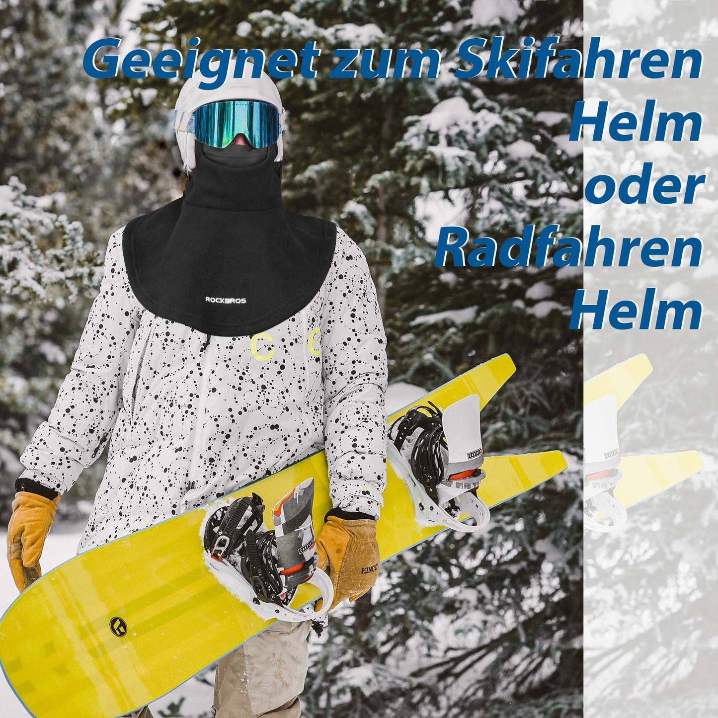 Vinterbalaklava, varmere til udendørssport, ROCKBROS