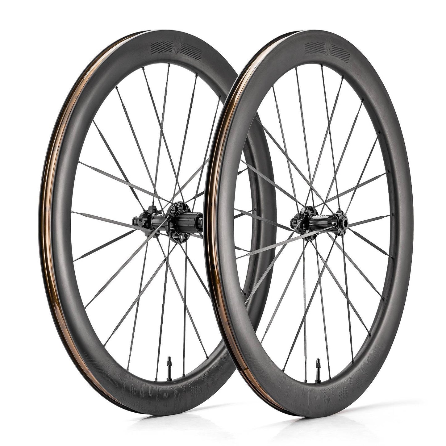 T700 Carbon Hjulsæt 55mm Skivebremse Gennemgående Aksel Hjulsæt til Landevejscykel Inklusive Vakuum Dækdæmpere ROCKBROS