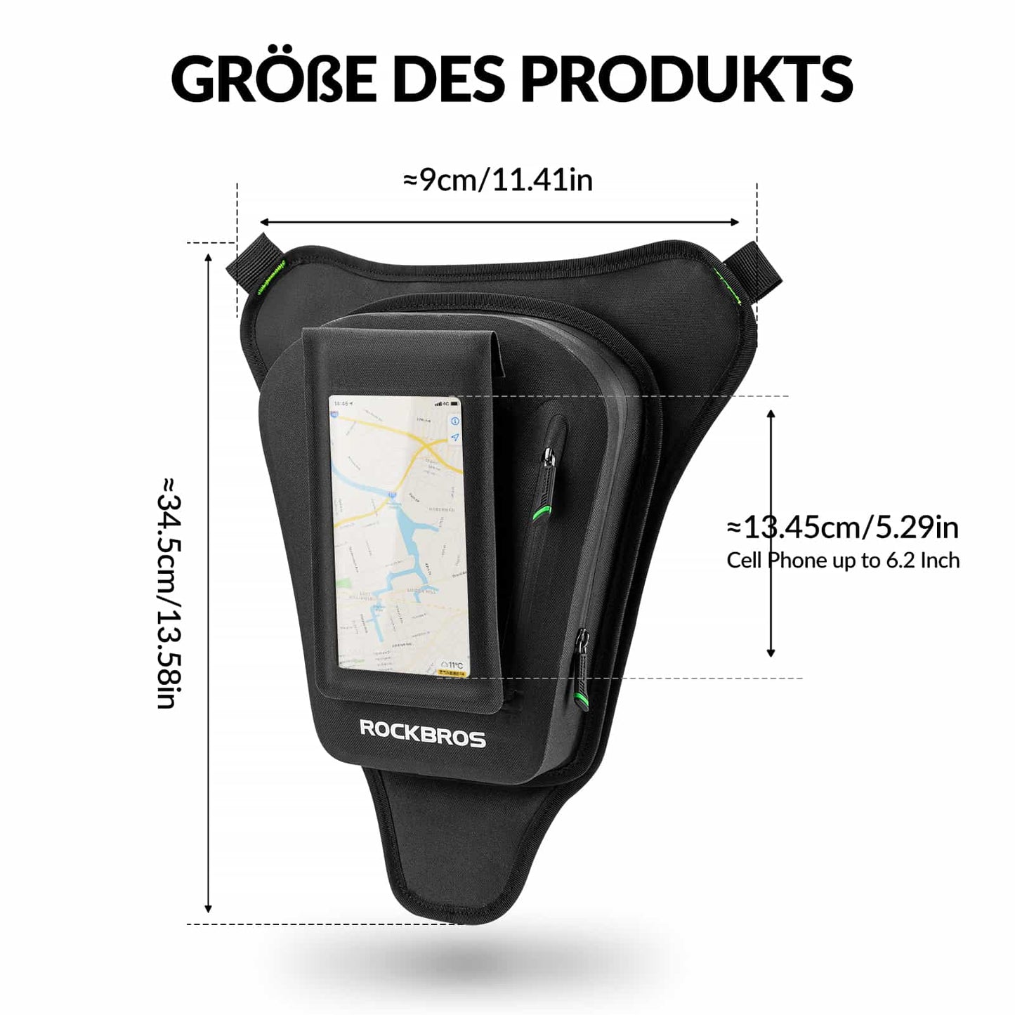 ROCKBROS Motorcykel Tanktaske Bentaske med Magnetisk Sugeevne