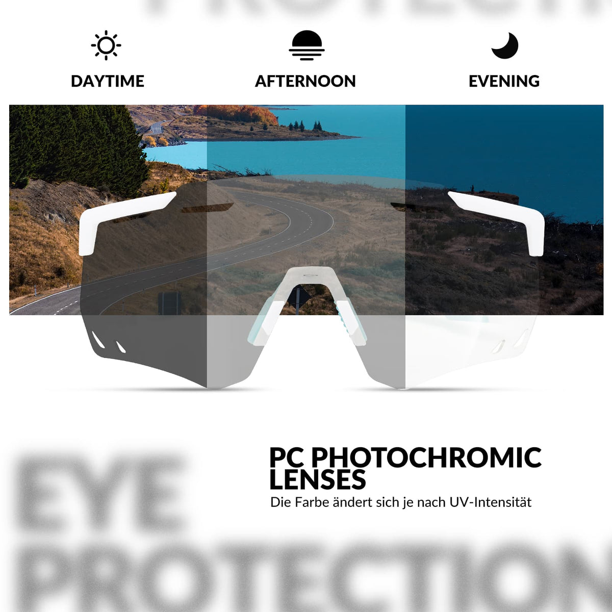 ROCKBROS Ultr let og selvtonende cykelbrille (UV400)