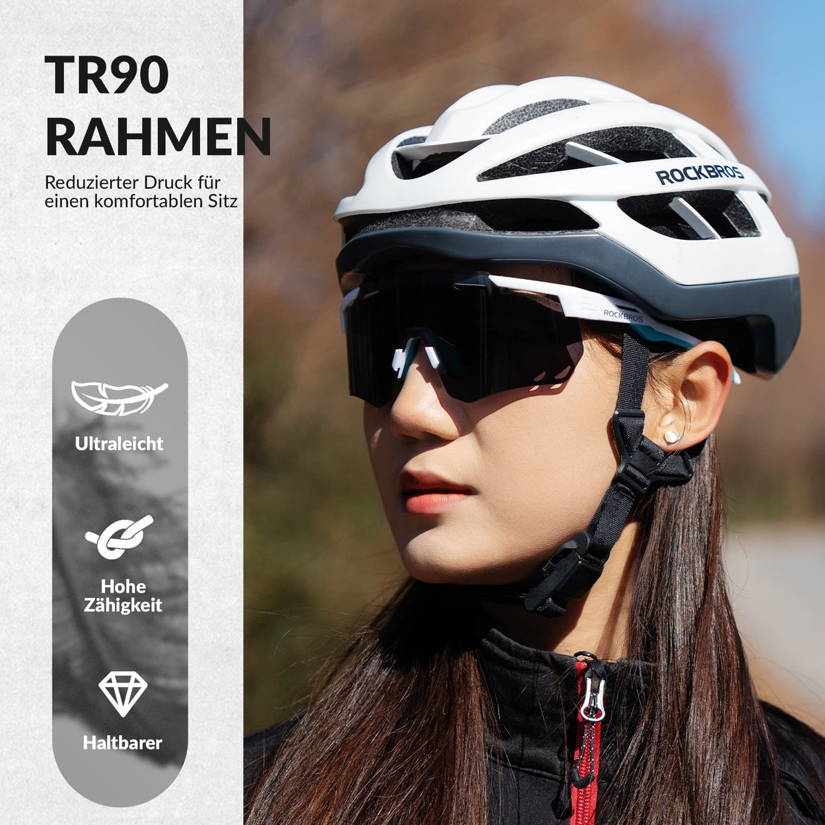 ROCKBROS Ultr let og selvtonende cykelbrille (UV400)