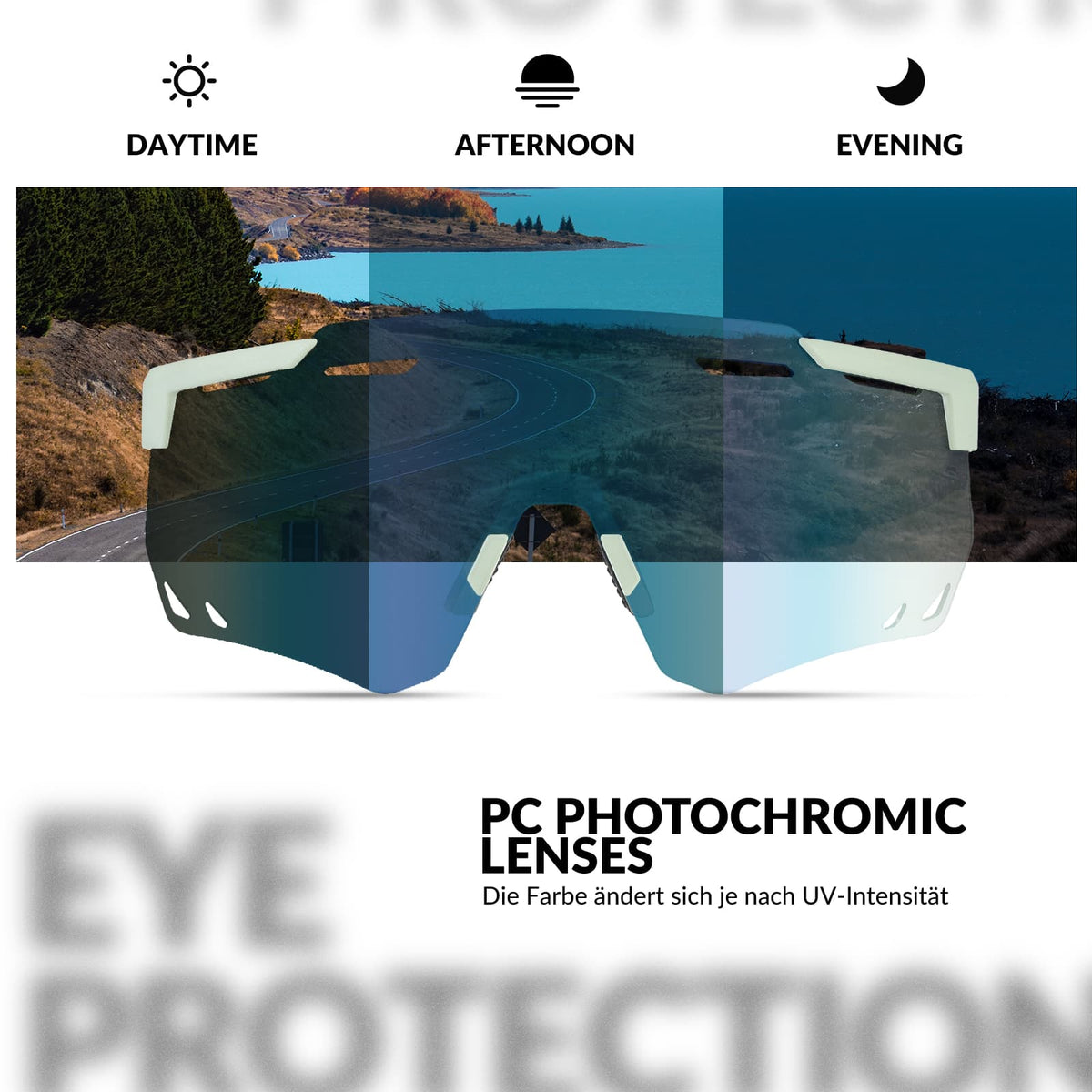 ROCKBROS Ultr let og selvtonende cykelbrille (UV400)