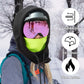 Vinter skimaske fleece balaklava til kvinder og mænd sort grøn ROCKBROS