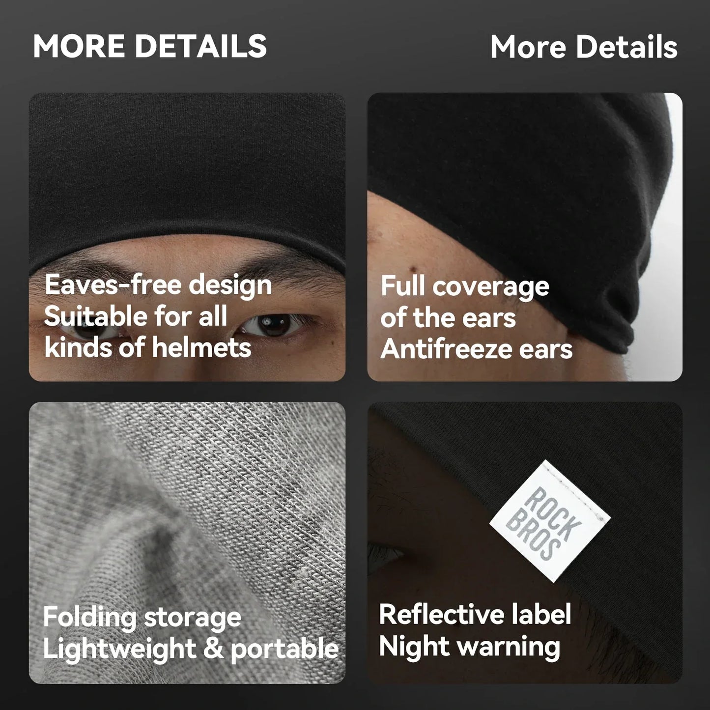 ROCKBROS vintertermohue i uld